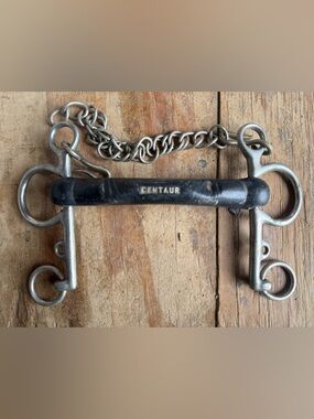 5.5” Centaur mullen mouth rubber pelham